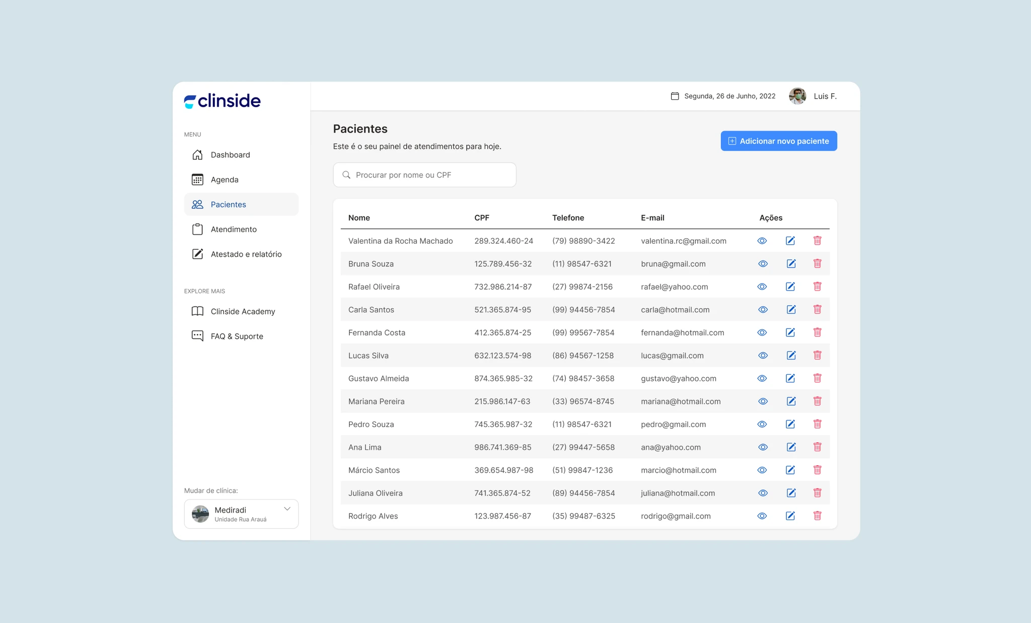 Clinside feature screen 2