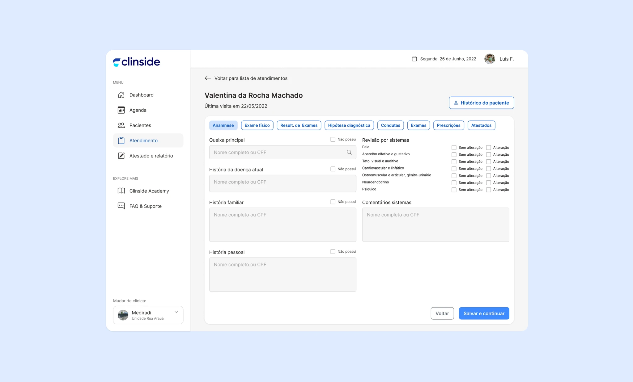 Clinside feature screen 4