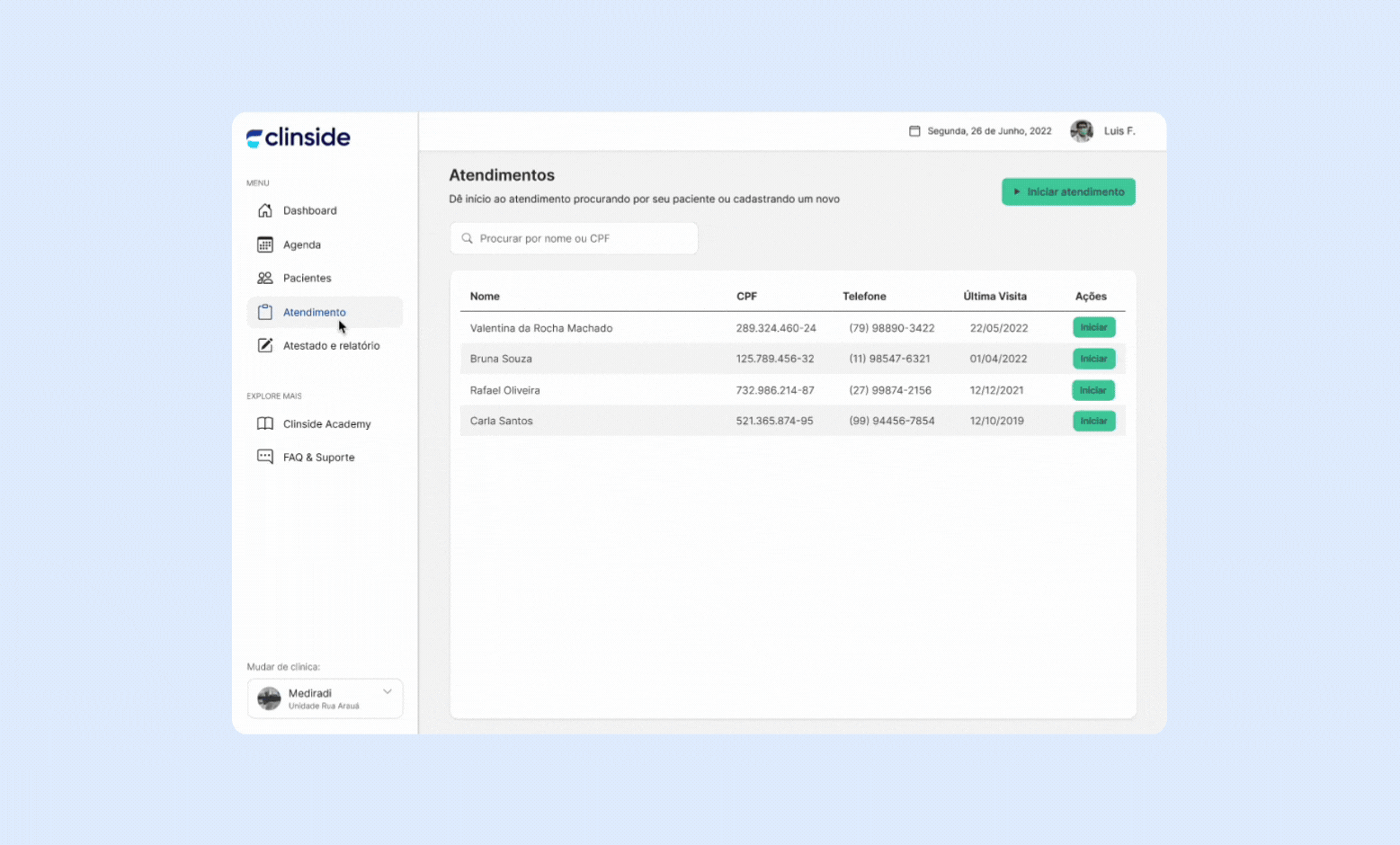 Clinside feature animation