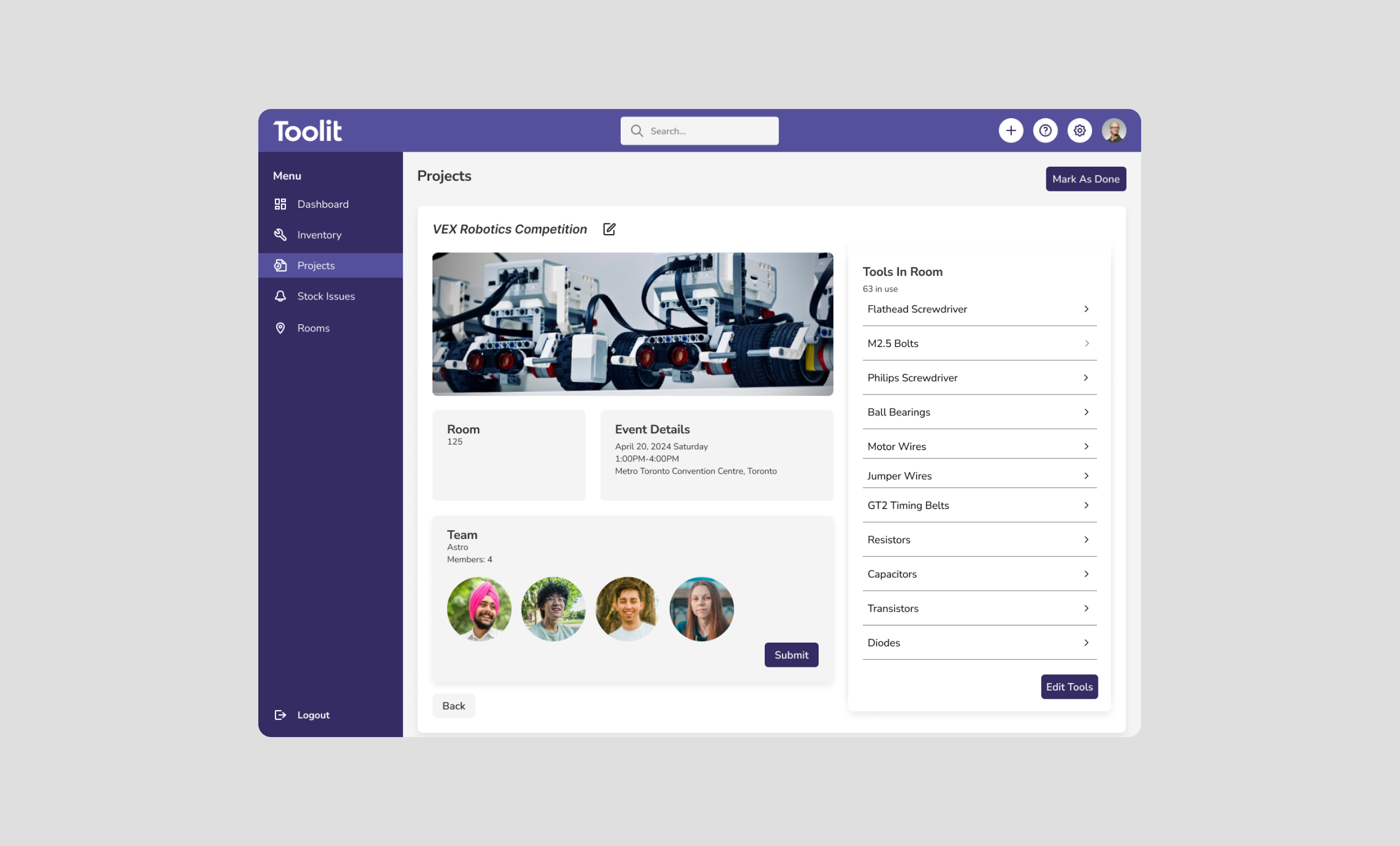 Main Features Toolit
